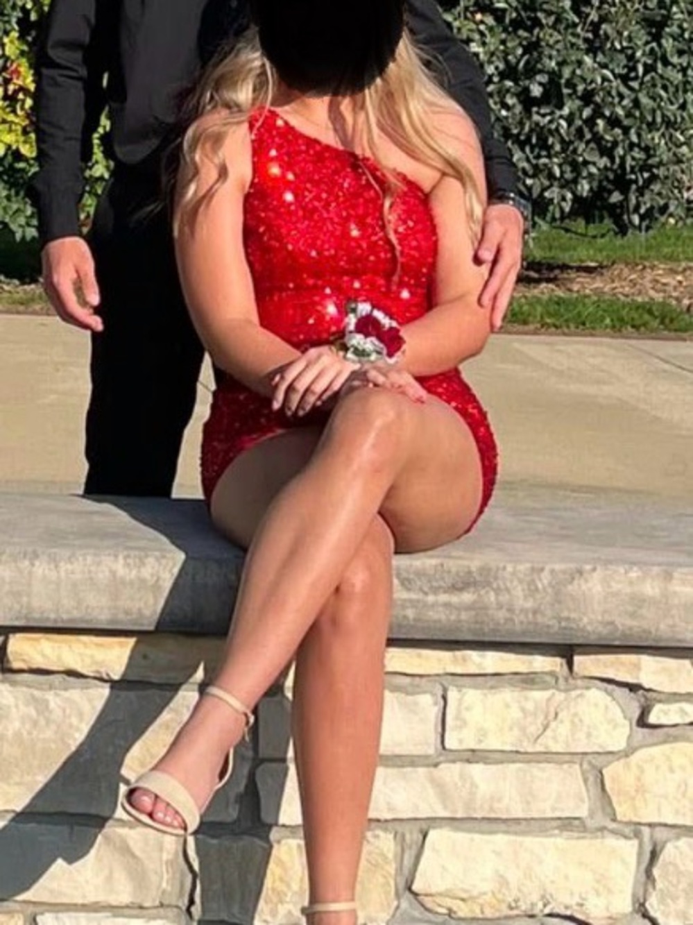 Amarra Red Sequin Dress